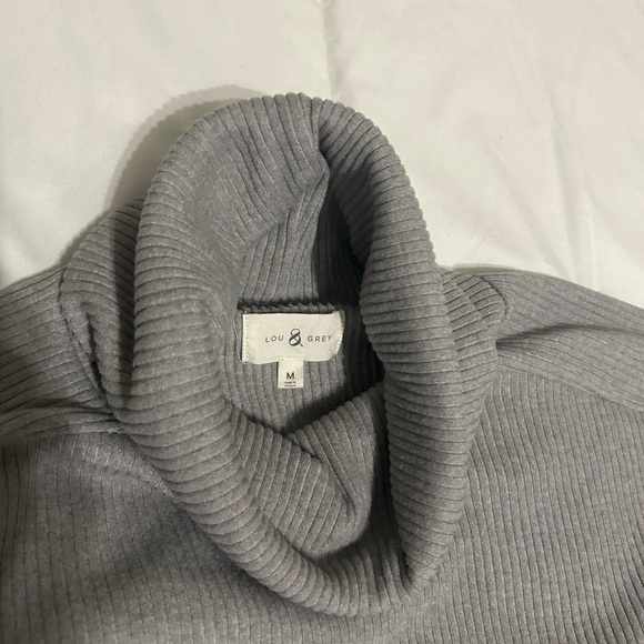 LOFT Lou & Grey Brushed Rib Knit Turtleneck Midi Dress Size M - Picture 7 of 10